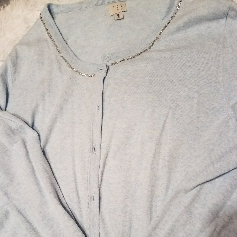 Embellished Cardigan Sweater